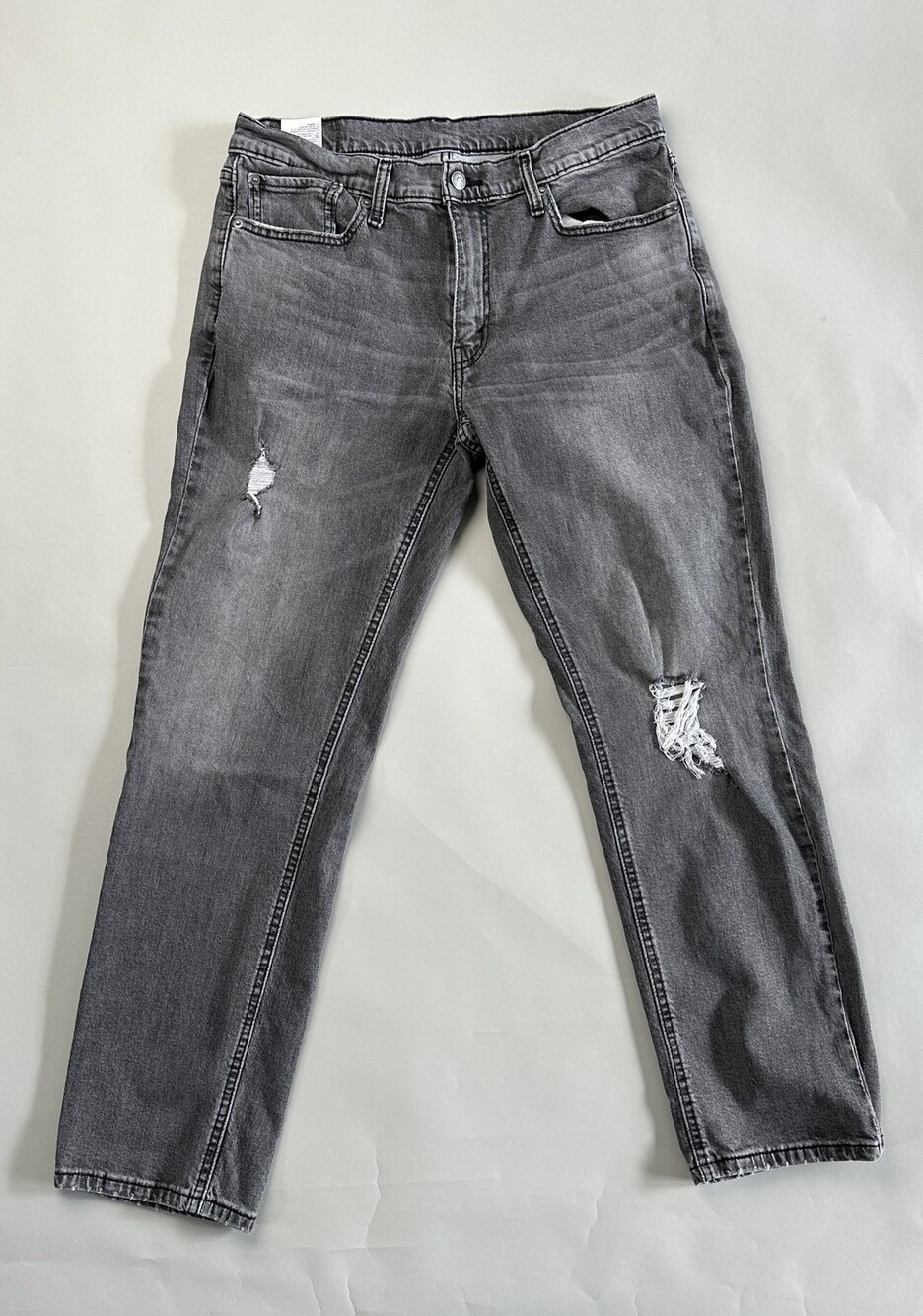 Levi's 541 - 501 93 Jeans Mens 34x32 Gray Distressed Straight Button Fly